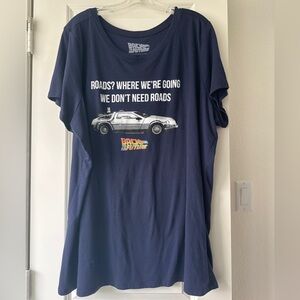 Torrid Dark Blue Back to the Future Graphic Tee